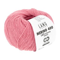 Lang Yarns - Merino 400 Lace Fv. 129 Bubblegum Melange