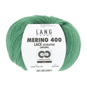 Lang Yarns - Merino 400 Lace Fv. 218 Flaske Grn