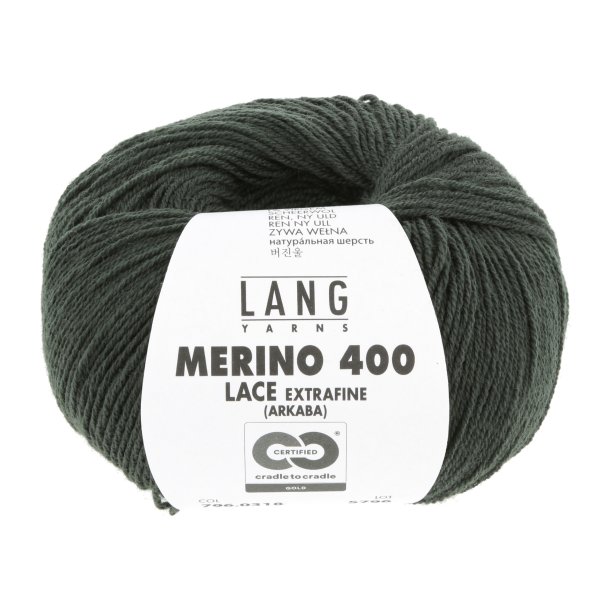 Lang Yarns - Merino 400 Lace Fv. 318 Fir Green