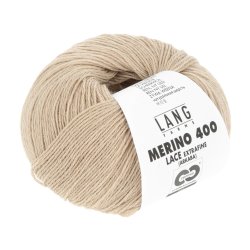 Lang Yarns - Merino 400 Lace Fv. 326 Beige Melange