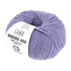Lang Yarns - Merino 400 Lace Fv. 346 Lilla Melange