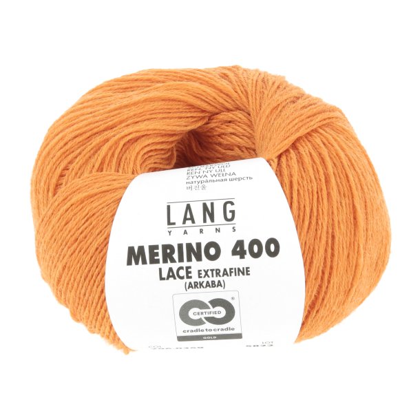 Lang Yarns - Merino 400 Lace Fv. 359 Mandarin Melange