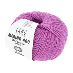 Lang Yarns - Merino 400 Lace Fv. 365 Hot Pink