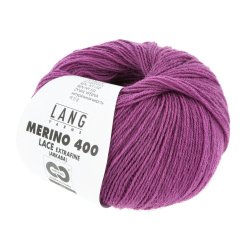 Lang Yarns - Merino 400 Lace Fv. 366 Fuchsia Melange