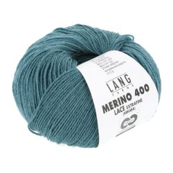 Lang Yarns - Merino 400 Lace Fv. 373 Emerald Melange