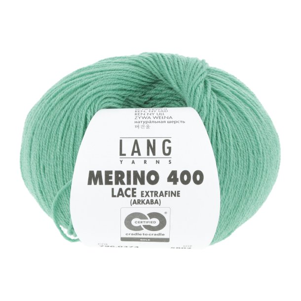 Lang Yarns - Merino 400 Lace Fv. 374 Reseda