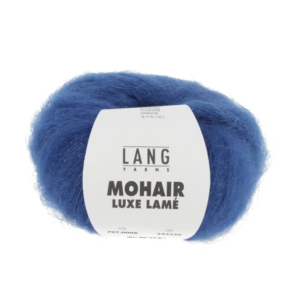 Lang Yarns - Mohair Luxe Lam Fv. 06 Slv-Royal