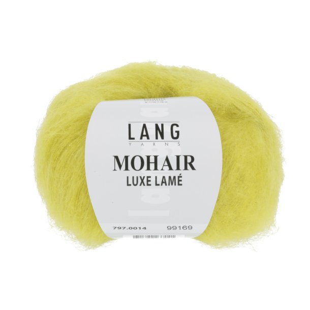 Lang Yarns - Mohair Luxe Lam&egrave; Fv. 14 Slv-Gul