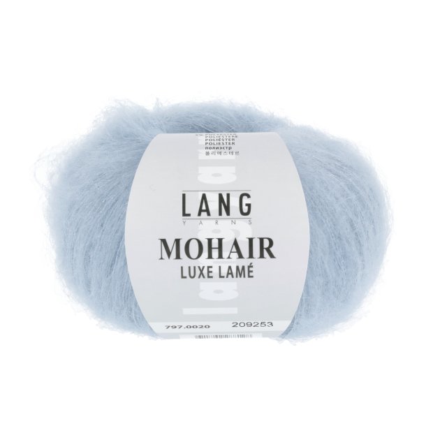 Lang Yarns - Mohair Luxe Lam&egrave; Fv. 20 Slv/Azur