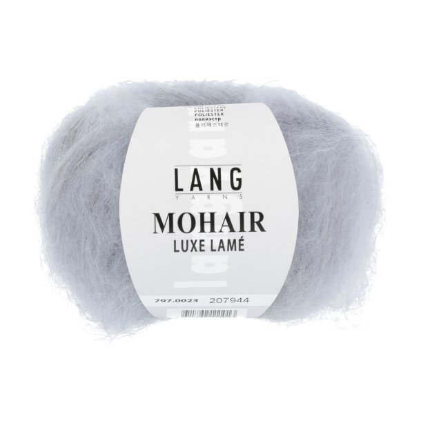 Lang Yarns - Mohair Luxe Lam&egrave; Fv. 23 Slv-Lys Gr