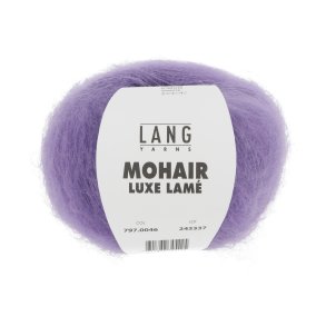 Lang Yarns - Mohair Luxe Lam� Fv. 46 S�lv-Lilla