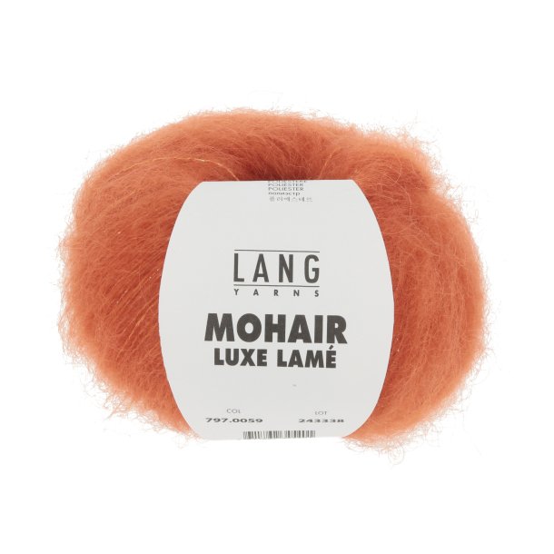 Lang Yarns - Mohair Luxe Lam Fv. 59 Slv-Orange