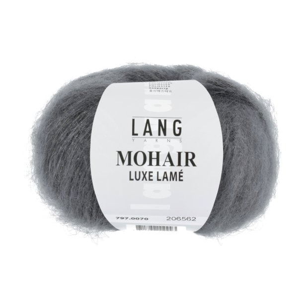 Lang Yarns - Mohair Luxe Lam&egrave; Fv. 70 Slv-Gr