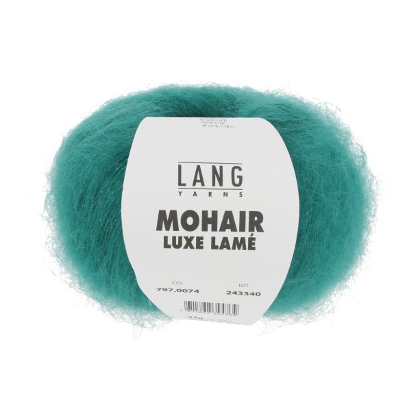 Lang Yarns - Mohair Luxe Lam Fv. 74 Slv-Jade