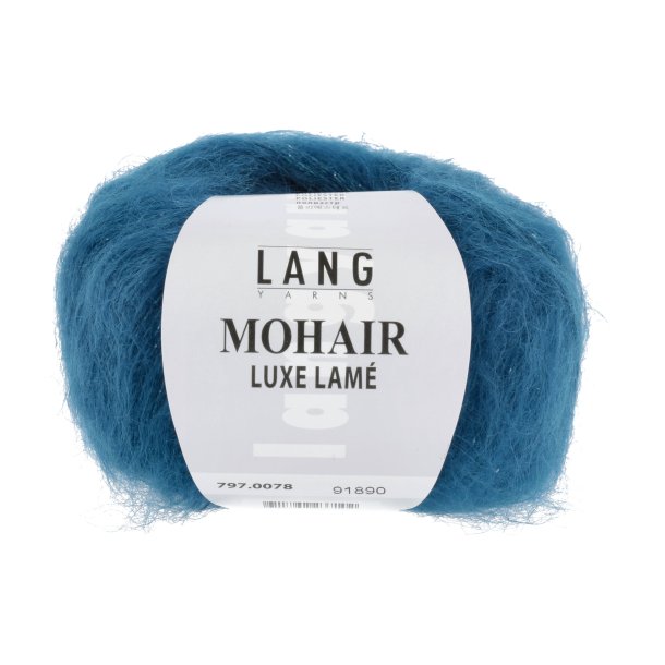 Lang Yarns - Mohair Luxe Lam&egrave; Fv. 78 Slv-Turkis