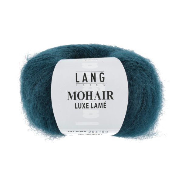 Lang Yarns - Mohair Luxe Lam&egrave; Fv. 88 Slv-Petrol