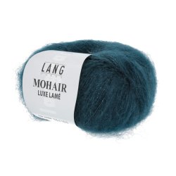 Lang Yarns - Mohair Luxe Lam&egrave; Fv. 88 S�lv-Petrol