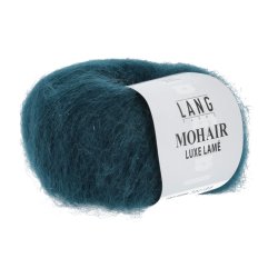 Lang Yarns - Mohair Luxe Lam&egrave; Fv. 88 S�lv-Petrol