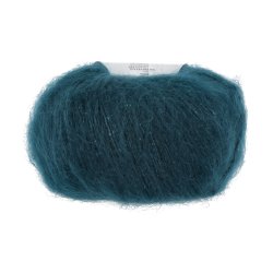 Lang Yarns - Mohair Luxe Lam&egrave; Fv. 88 S�lv-Petrol