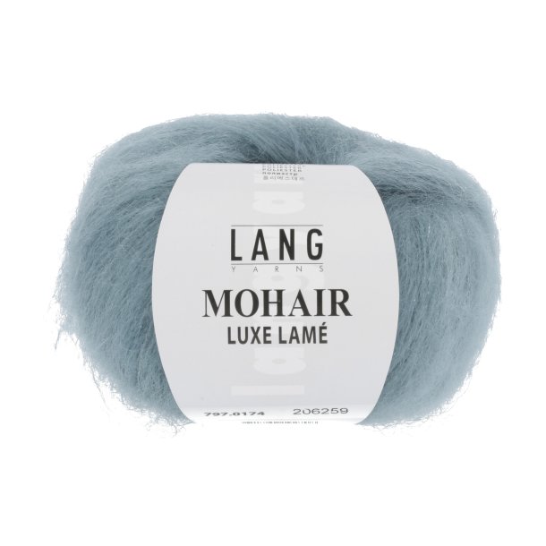 Lang Yarns - Mohair Luxe Lam&egrave; Fv. 174 Slv-Aqua