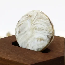 Plast Knap i Marmor Look 20 mm Pose m/ 10 Stk.