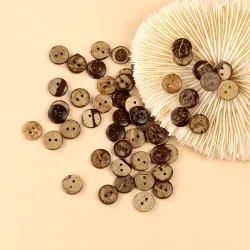 Kokos Knap 12mm 2-Hul