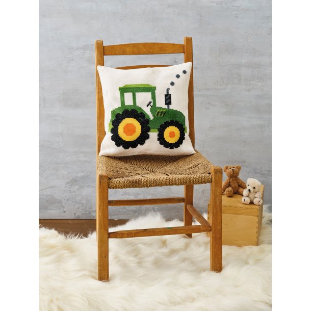 Broderi Kit - Traktor 30 x 30 Cm.