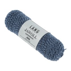 Lang Yarns - Jawoll Fv. 58 Kobolt/Hvid Print
