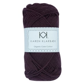 Karen Klarb�k - 8/4 �ko. Bomuld Fv. 45 Aubergine