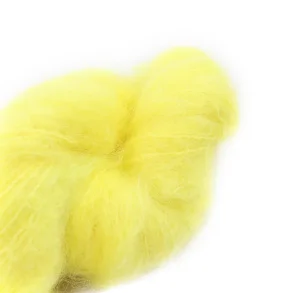 Fluffy Mohair Solids H�ndfarvet 43 Lemon