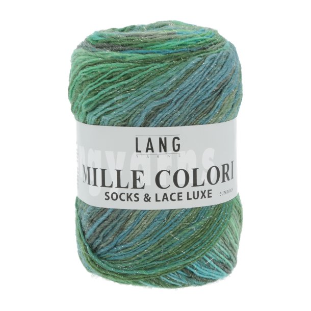 Lang Yarns - Mille Colori Socks &amp; Lace Luxe Fv. 17 Grn(Bl/Gr