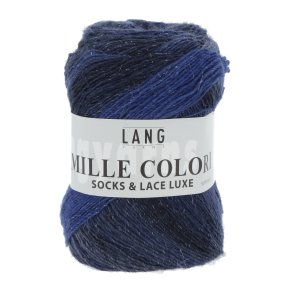 Lang Yarns - Mille Colori Socks & Lace Luxe Fv. 35 Marine/S�lv