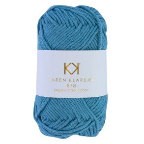 Karen Klarb�k - 8/8 �ko. Bomuld Fv. 26 Medium Petrol Blue