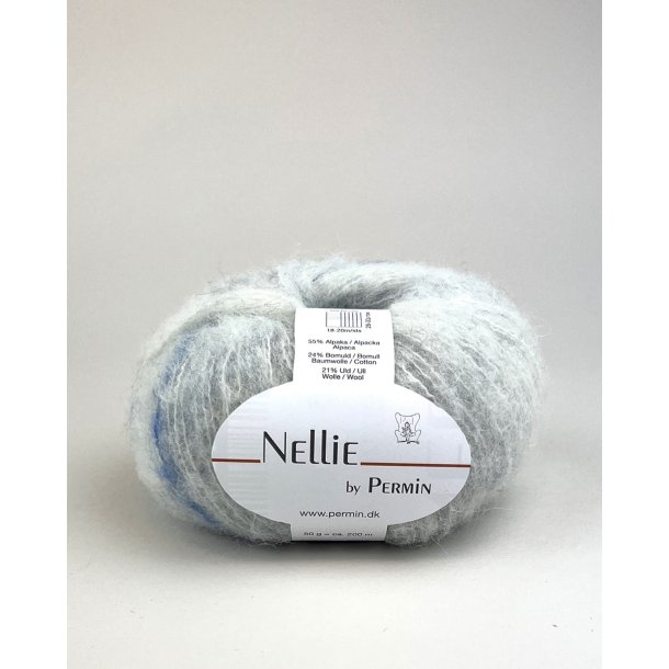 Nellie - By Permin Fv. 405 Lysbl/Jeans/Kobolt