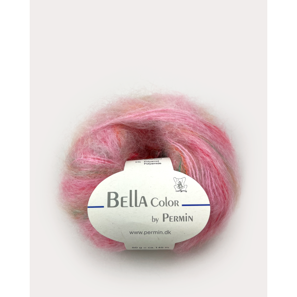 Bella Color - By Permin Fv. 177 Lyserød/Pink/Grøn