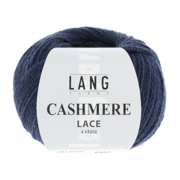 Lang Yarns - Cashmere Lace fv. 34 Mrk Bl