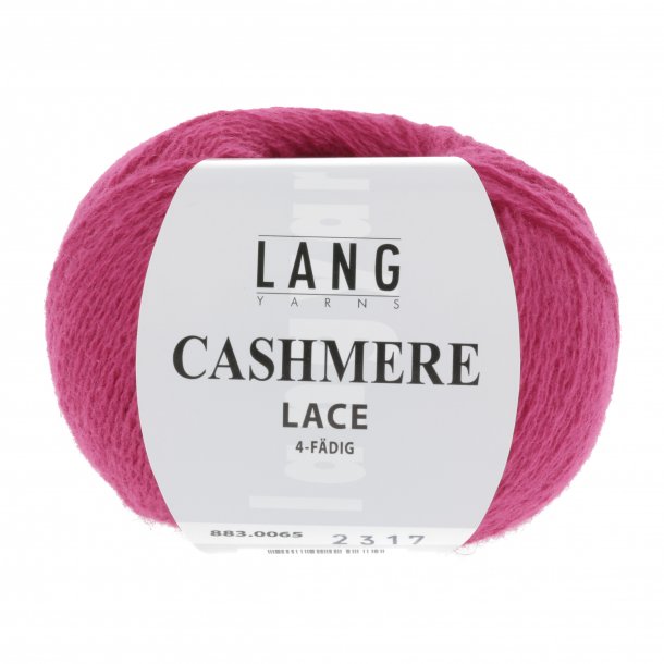 Lang Yarns - Cashmere Lace fv. 65 Super Pink