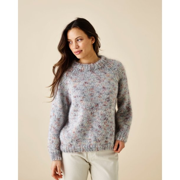 Chunky raglansweater med Bella Color - Enkeltopskrift 523