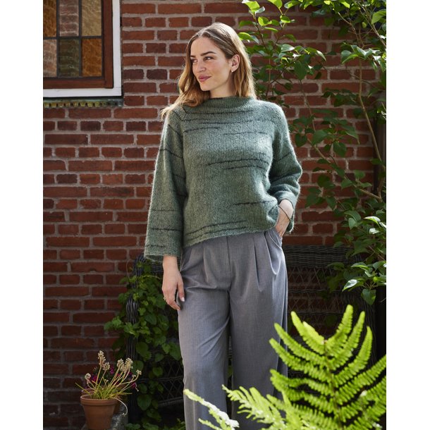 Nellie By Permin - Bluse med  rme og rullehals - Enkeltopskrift 892415