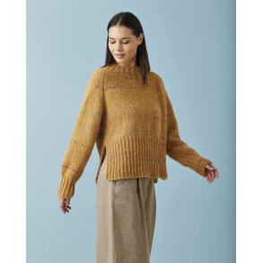  Nellie By Permin - Raglansweater med slidser- Enkeltopskrift 892419