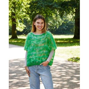 Bella/Berta By Permin - Bred vest med lange masker - Enkeltopskrift 8931101