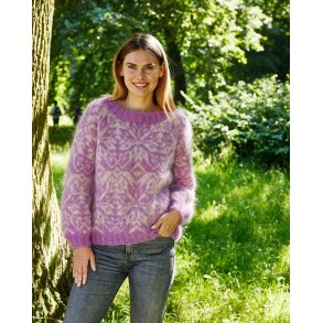 Bella By Permin - Sweater i mnsterstrik - Enkeltopskrift 8932107