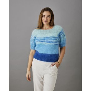 Bella/Color By Permin - T-shirt med brede striber - Enkeltopskrift 8932116