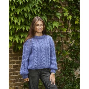 Bella By Permin - Chunky snonings sweater i to trde - Enkeltopskrift 8932119