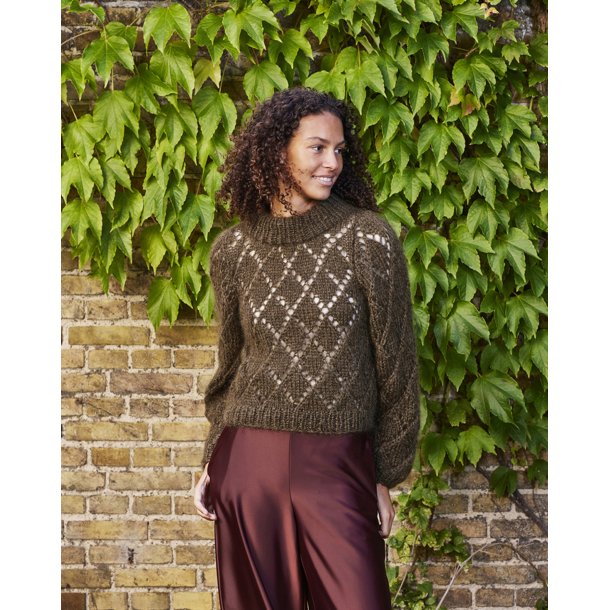  Bella By Permin - Sweater med rombem�nster - Enkeltopskrift 8932123