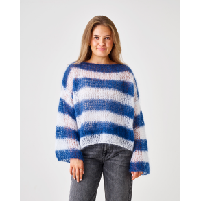 Sweater med brede striber - Permin Enkeltopskrift 893295