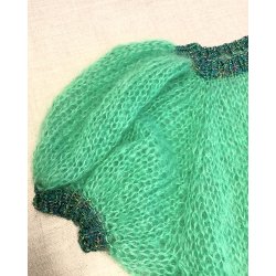 Bluse med pufrme og striber - Permin Enkeltopskrift 893296