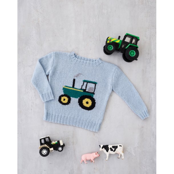 Esther By Permin - BLUSE MED TRAKTOR - Enkeltopskrift / Nr. 8934104