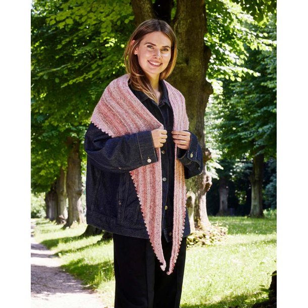 Rigmor By Permin - Sjal med knudekanter - Enkeltopskrift 896556