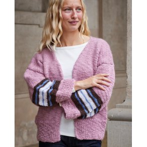 Gudrun By Permin - Cardigan med 3/4 �rme (digital) - Enkeltopskrift ( 896704)